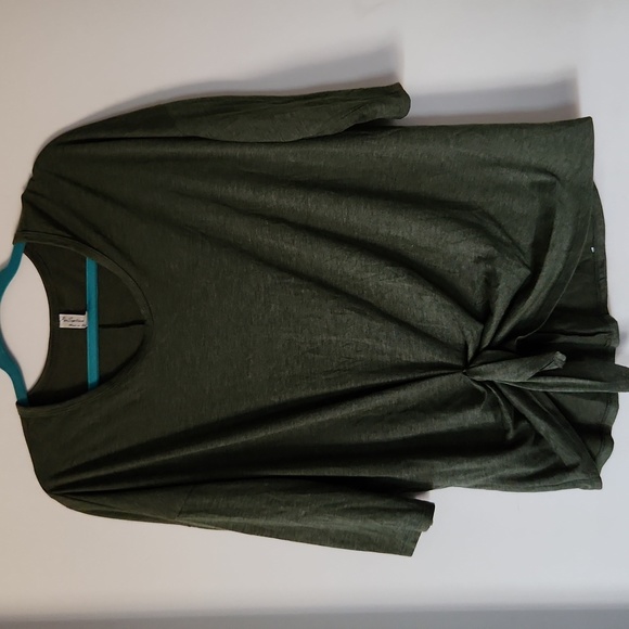 PerSeption Concept L Olive Green Top - Picture 1 of 5